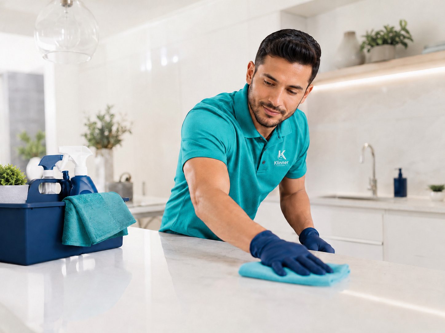 Klinner professional cleaning kitchen
